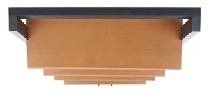 Safavieh Lavina 3-Shelf Etagere With Drawer - Stylish Industrial Storage Solution For Any Space Natural / Charcoal ETG9404A