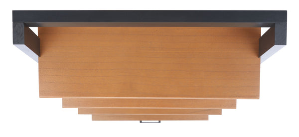 Safavieh Lavina 3-Shelf Etagere With Drawer - Stylish Industrial Storage Solution For Any Space Natural / Charcoal ETG9404A