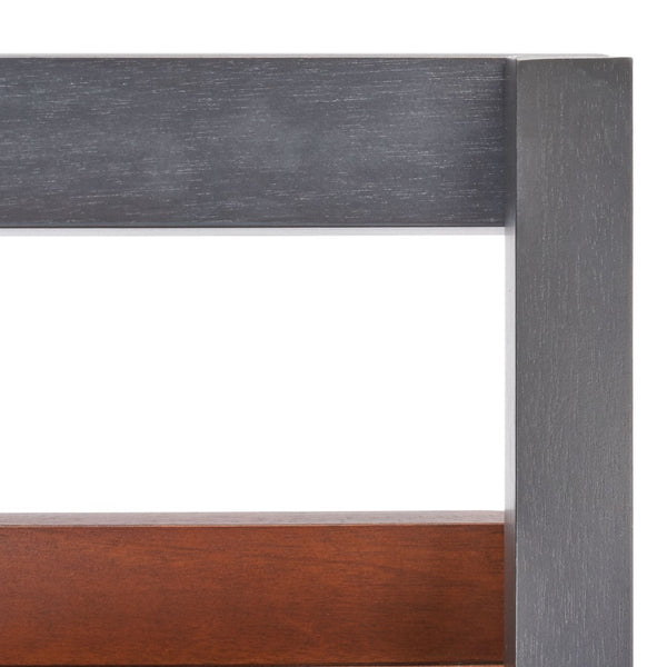 Safavieh Lavina 3-Shelf Etagere With Drawer - Stylish Industrial Storage Solution For Any Space Honey Brown / Charcoal ETG9404C
