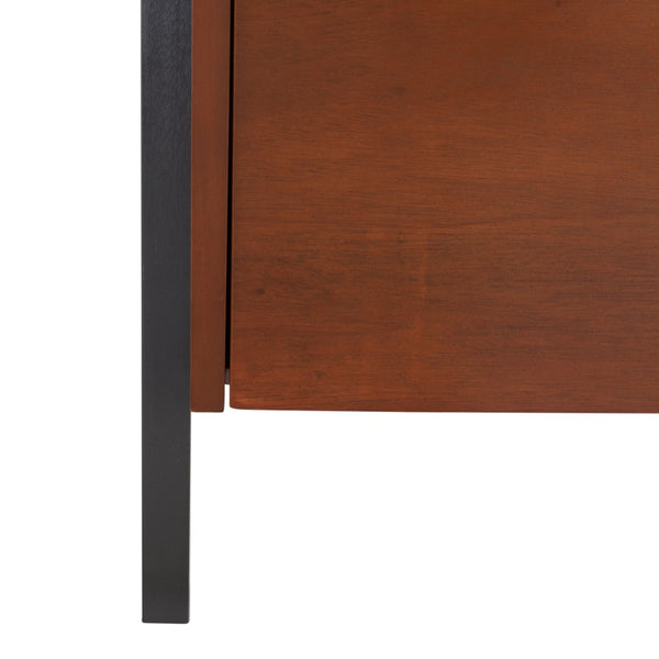 Safavieh Lavina 3-Shelf Etagere With Drawer - Stylish Industrial Storage Solution For Any Space Honey Brown / Charcoal ETG9404C