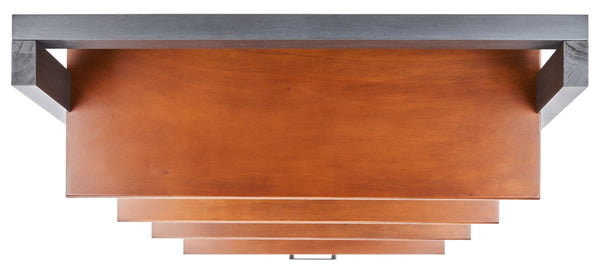 Safavieh Lavina 3-Shelf Etagere With Drawer - Stylish Industrial Storage Solution For Any Space Honey Brown / Charcoal ETG9404C