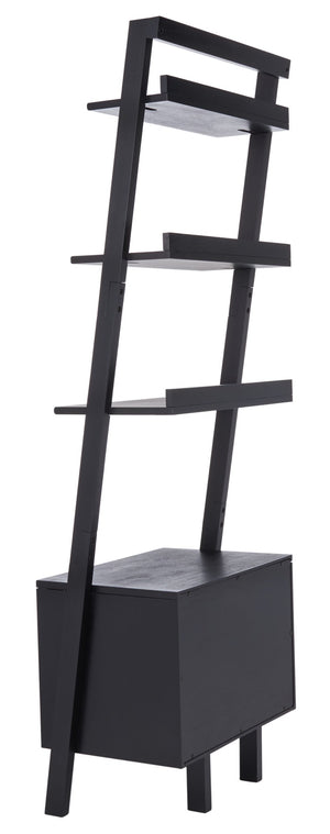 Safavieh Lavina 3-Shelf Etagere With Drawer - Stylish Industrial Storage Solution For Any Space Black ETG9404D