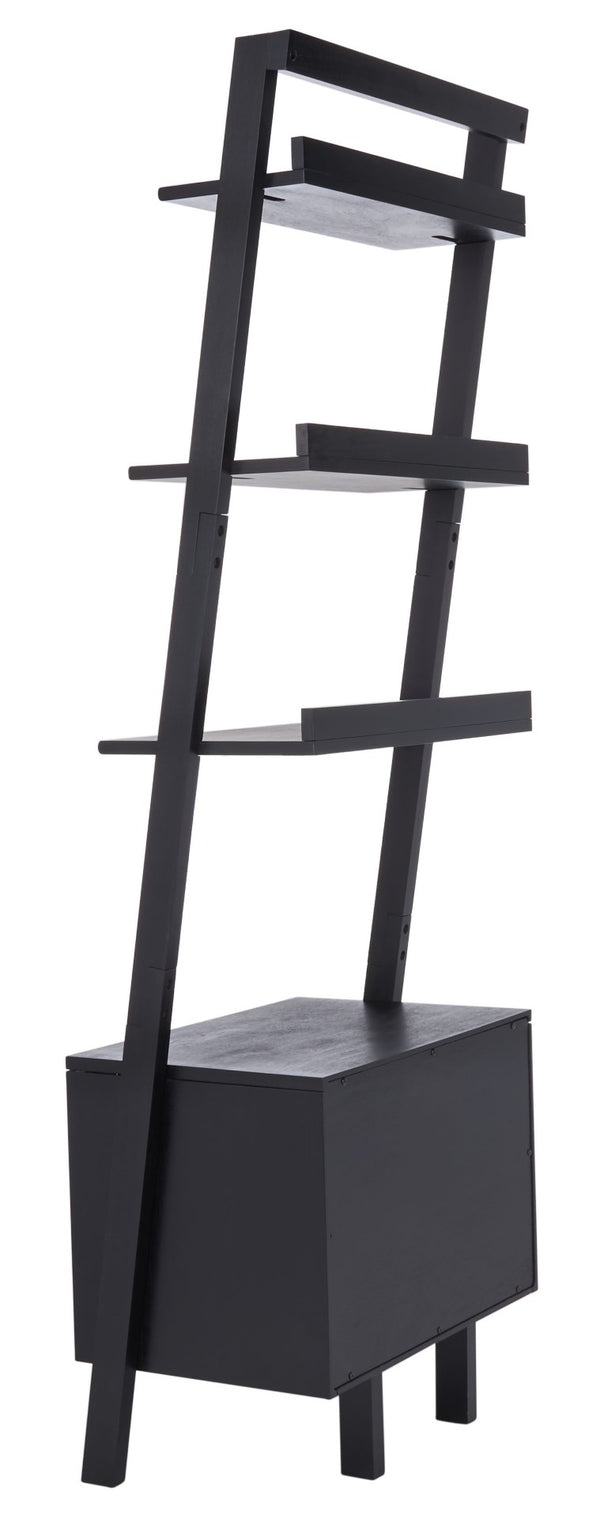 Safavieh Lavina 3-Shelf Etagere With Drawer - Stylish Industrial Storage Solution For Any Space Black ETG9404D