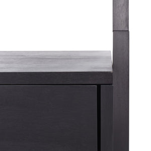 Safavieh Lavina 3-Shelf Etagere With Drawer - Stylish Industrial Storage Solution For Any Space Black ETG9404D
