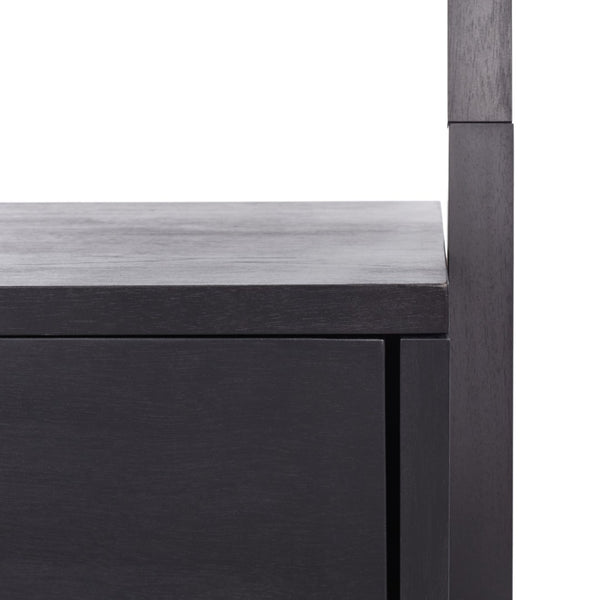 Safavieh Lavina 3-Shelf Etagere With Drawer - Stylish Industrial Storage Solution For Any Space Black ETG9404D