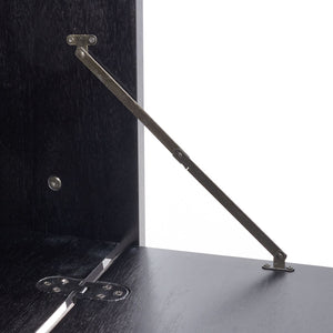Safavieh Lavina 3-Shelf Etagere With Drawer - Stylish Industrial Storage Solution For Any Space Black ETG9404D