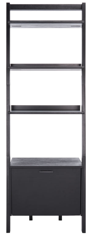 Safavieh Lavina 3-Shelf Etagere With Drawer - Stylish Industrial Storage Solution For Any Space Black ETG9404D