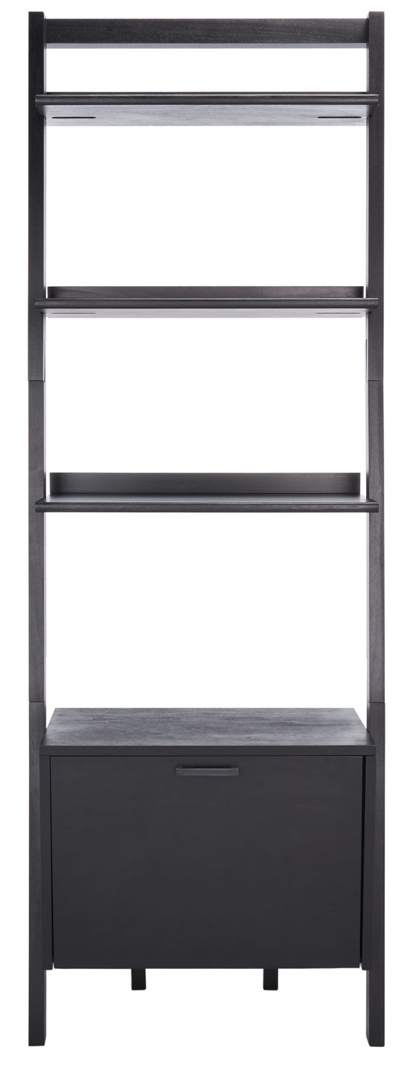Safavieh Lavina 3-Shelf Etagere With Drawer - Stylish Industrial Storage Solution For Any Space Black ETG9404D