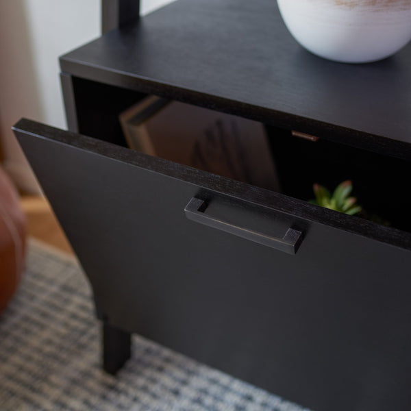 Safavieh Lavina 3-Shelf Etagere With Drawer - Stylish Industrial Storage Solution For Any Space Black ETG9404D