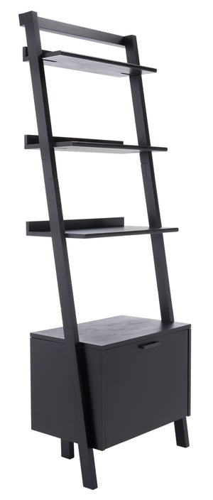 Safavieh Lavina 3-Shelf Etagere With Drawer - Stylish Industrial Storage Solution For Any Space Black ETG9404D