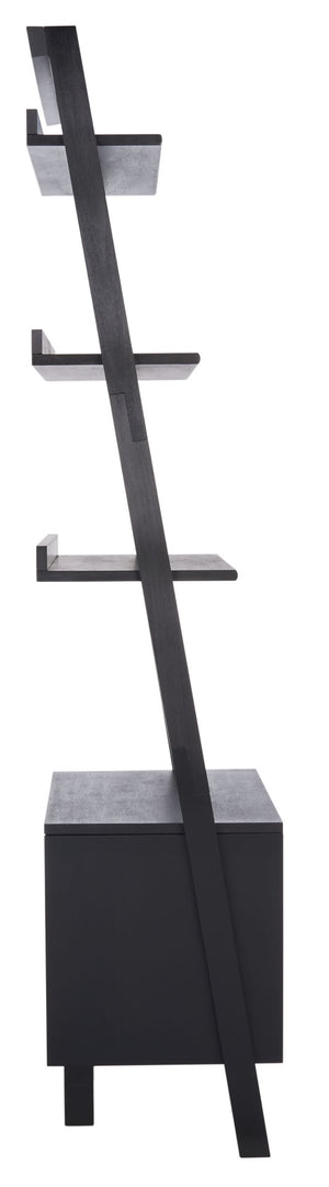 Safavieh Lavina 3-Shelf Etagere With Drawer - Stylish Industrial Storage Solution For Any Space Black ETG9404D
