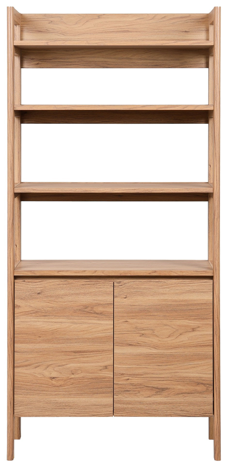 Safavieh Glapelle Oak-Finish 4-Shelf Bookcase With 2 Door Storage - Elegant, Stylish, And Space-Saving Design! ETG9601A
