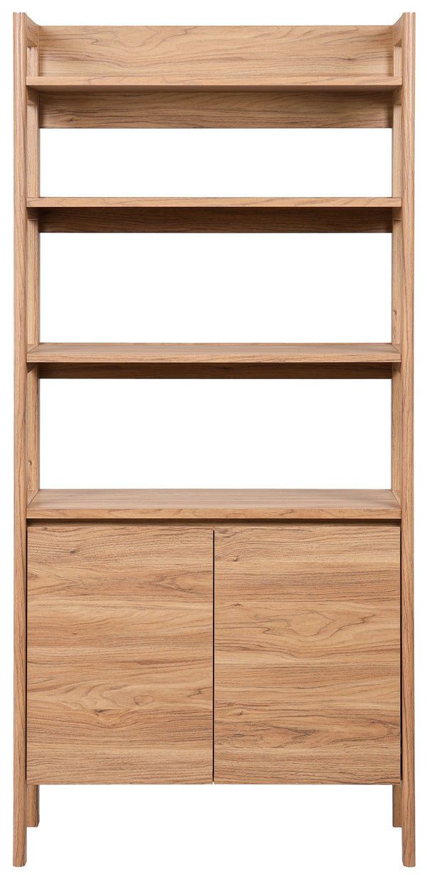 Safavieh Glapelle 4 Shelf 2 Door Bookcase In Elegant Oak – Stylish Storage Solution For Books & Collectibles Oak Wood Etg9601a