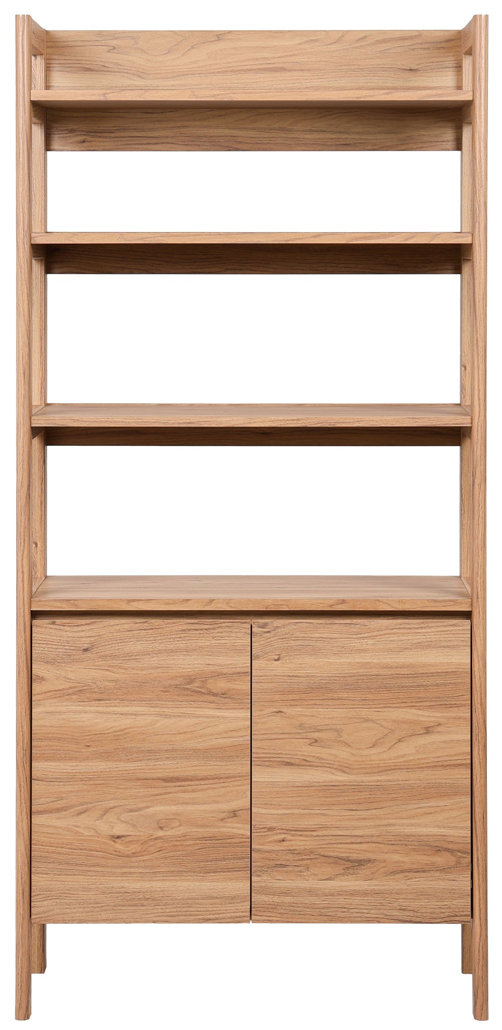 Safavieh Glapelle 4 Shelf 2 Door Bookcase In Elegant Oak – Stylish Storage Solution For Books & Collectibles Oak Wood Etg9601a