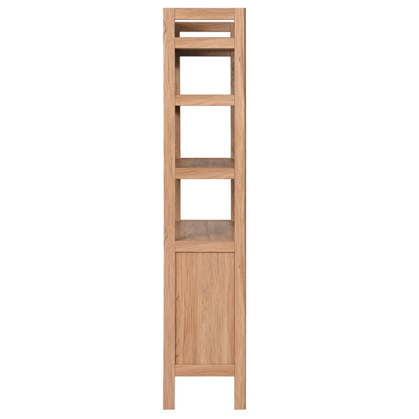 Safavieh Glapelle 4 Shelf 2 Door Bookcase In Elegant Oak – Stylish Storage Solution For Books & Collectibles Oak Wood Etg9601a