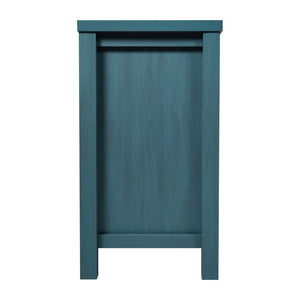 English Elm Dion 59-Inch Modern Buffet Sideboard: Sleek Storage Cabinet with Glass Doors & Open Shelf Design Teal EV-CA7515-ZZ-TL-GG