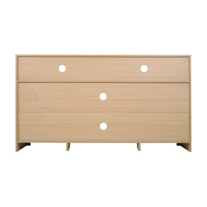 English Elm Malaki Mid-Century Modern Buffet Sideboard with Soft Close Doors & Adjustable Storage for TVs Up to 65" Natural 58" EV-ET8114-ZZ-NAT-GG