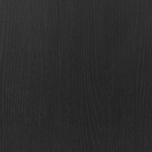 English Elm Malaki Set of 2 Mid-Century Modern Nightstands with Rattan Drawers, Open Shelves, and Metal Legs Black 2-EV-ST4043-ZZ-BLK-GG