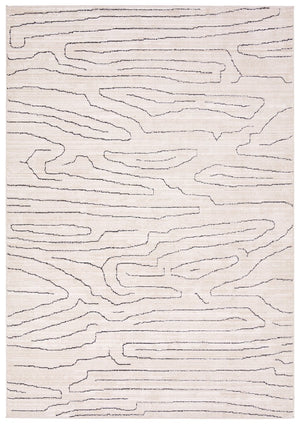 Jaipur Living Eva Newlyn Eva01 Powerloomed Machinemade 100% Polyester Lines Abstract Indoor Rug Ivory 100% Polyester Rug160952