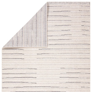 Jaipur Living Eva Regious Eva02 Powerloomed Machinemade 100% Polyester Lines Stripes Indoor Rug Ivory 100% Polyester Rug160961