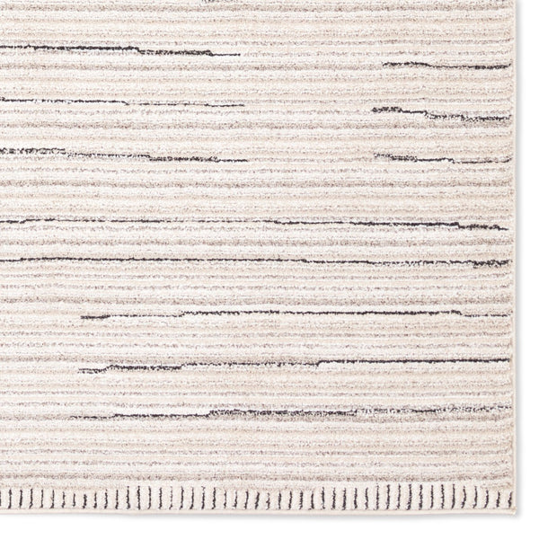 Jaipur Living Eva Regious Eva02 Powerloomed Machinemade 100% Polyester Lines Stripes Indoor Rug Ivory 100% Polyester Rug160961