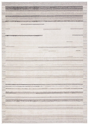 Jaipur Living Eva Trevian Eva04 Powerloomed Machinemade 100% Polyester Lines Stripes Indoor Rug Ivory 100% Polyester Rug160970