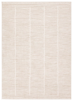 Jaipur Living Eva Siawin Eva08 Powerloomed Machinemade 100% Polyester Moroccan / Bohemian Stripes Indoor Rug Tan 100% Polyester Rug161782