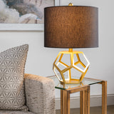 Cassandra Gold Metal Geo Lamp EVAER1628 Evolution by Crestview Collection