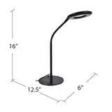 Pedro Led Magnifying Glass Desk Lamp EVAER1673 Evolution by Crestview Collection