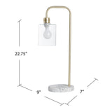 Keesee Gold & Terrazzo Task Lamp EVAER1685 Evolution by Crestview Collection