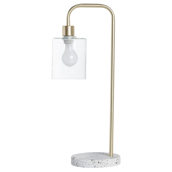 Keesee Gold & Terrazzo Task Lamp EVAER1685 Evolution by Crestview Collection
