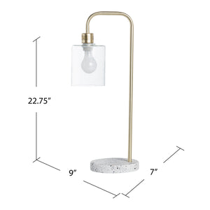 Keesee Gold & Terrazzo Task Lamp EVAER1685 Evolution by Crestview Collection