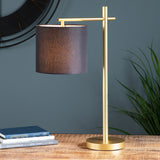 Sabrina Black And Gold Task Lamp EVAER1696 Evolution by Crestview Collection