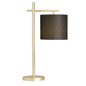 Sabrina Black And Gold Task Lamp EVAER1696 Evolution by Crestview Collection