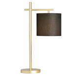 Sabrina Black And Gold Task Lamp EVAER1696 Evolution by Crestview Collection