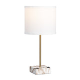 Tilbury Faux Marble & Usb Table Lamp EVAER2089USB Evolution by Crestview Collection