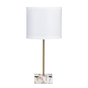 Tilbury Faux Marble & Usb Table Lamp EVAER2089USB Evolution by Crestview Collection