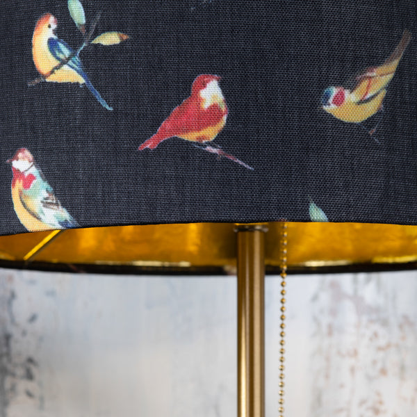 Isla Marble Base Lamp With Bird Shade EVAMB0077 Evolution by Crestview Collection