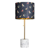 Isla Marble Base Lamp With Bird Shade