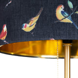 Isla Marble Base Lamp With Bird Shade EVAMB0077 Evolution by Crestview Collection