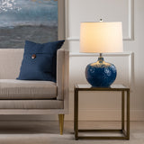 25" Navy Blue Ceramic Lamp AP2248 Evolution by Crestview Collection