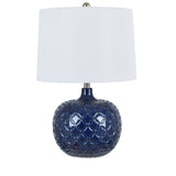 25" Navy Blue Ceramic Lamp AP2248 Evolution by Crestview Collection