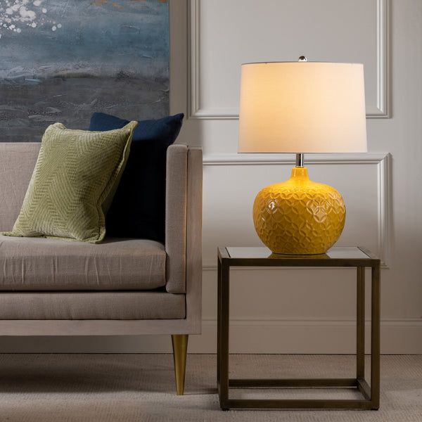 25" Navy Blue Ceramic Lamp AP2248 Evolution by Crestview Collection