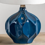 Prescott Blue Ceramic Table Lamp EVAP2542 Evolution by Crestview Collection