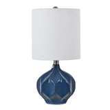 Prescott Blue Ceramic Table Lamp