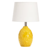 Loxley Yellow Ceramic Table Lamp EVAP2543YW Evolution by Crestview Collection