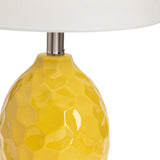 Loxley Yellow Ceramic Table Lamp EVAP2543YW Evolution by Crestview Collection