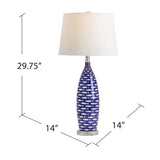 Mya Blue Fish Lamp EVAP2576 Evolution by Crestview Collection