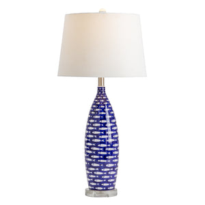 Mya Blue Fish Lamp EVAP2576 Evolution by Crestview Collection