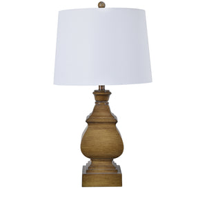 Georgia 29.5" Resin Wood Table Lamp EVAVP1207WD Evolution by Crestview Collection